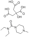 枸橼酸乙胺嗪 结构式