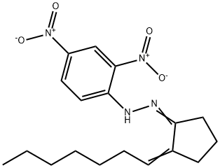 2-Heptylidene-1-cyclopentanone (2,4-dinitrophenyl)hydrazone Structure