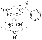 (S)-(p-トルエンスルフィニル)フェロセン 化学構造式