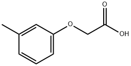 3-メチルフェノキシ酢酸 化学構造式