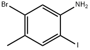 5-Bromo-2-iodo-4-methyl-phenylamine, 1643156-27-7, 结构式