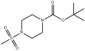 TERT-BUTYL 4-(METHYLSULFONYL)PIPERAZINE-1-CARBOXYLATE Struktur