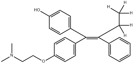 (Z)-4-Hydroxy Tamoxifen-d5 结构式