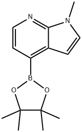 1-Methyl-4-(4,4,5,5-tetramethyl-1,3,2-dioxaborolan-2-yl)-1H-pyrrolo[2,3-b]pyridine,1644629-23-1,结构式