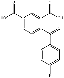4-(4-Fluorobenzoyl)isophthalic Acid Struktur