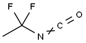 1,1-ジフルオロエチルイソシアナート 化学構造式