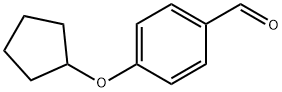 4-(シクロペンチルオキシ)ベンズアルデヒド 化学構造式