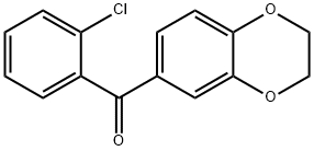 2-クロロ-3',4'-(エチレンジオキシ)ベンゾフェノン 化学構造式