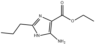 1H-Imidazole-4-carboxylicacid,5-amino-2-propyl-,ethylester(9CI) 结构式