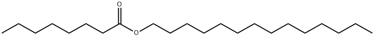 オクタン酸テトラデシル 化学構造式