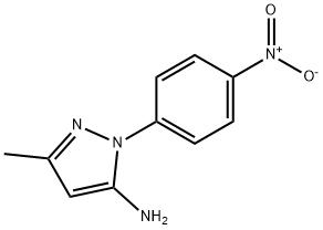 5-アミノ-3-メチル-1-(P-ニトロフェニル)ピラゾール 化学構造式