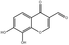 4H-1-Benzopyran-3-carboxaldehyde, 7,8-dihydroxy-4-oxo- (9CI) Structure