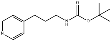 4-T-BUTYLOXYCARBONYL-AMINOPROPYL-PYRIDINE Structure