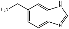(1H-ベンズイミダゾール-5-イルメチル)アミン 化学構造式
