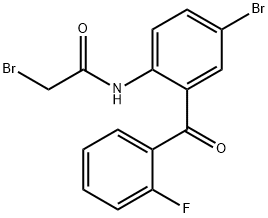 2-Bromo-N-[4-bromo-2-(2-fluorobenzoyl)phenyl]acetamide Structure