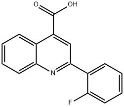 2-(2-FLUOROPHENYL)-4-QUINOLINECARBOXYLIC ACID Structure