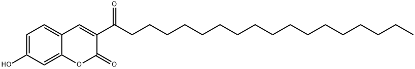 3-十八酰基伞型酯, 164720-09-6, 结构式