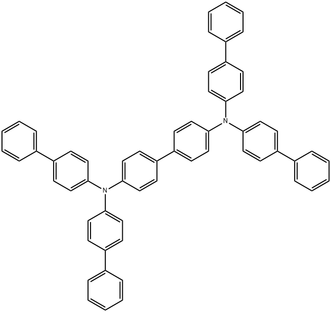 [1,1'-BIPHENYL]-4,4'-DIAMINE, N4,N4,N4',N4'-TETRAKIS([1,1'-BIPHENYL]-4-YL)- Structure