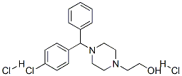 4-[(4-Chlorophenyl)phenylmethyl]-1-piperazineethanol dihydrochloride Struktur