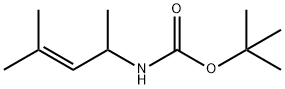 Carbamic acid, (1,3-dimethyl-2-butenyl)-, 1,1-dimethylethyl ester (9CI) Struktur