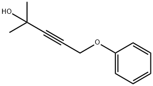 3-Pentyn-2-ol, 2-methyl-5-phenoxy-, 结构式