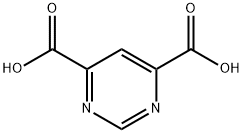 ピリミジン-4,6-二カルボン酸 化学構造式