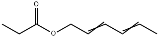 プロパン酸2,4-ヘキサジエニル 化学構造式