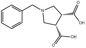 CIS-1-BENZYL-3,4-PYRROLIDINEDICARBOXYLIC ACID Struktur