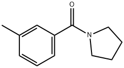 1-(3-メチルベンゾイル)ピロリジン 化学構造式
