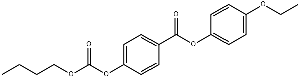 炭酸ブチル=4-(4-エトキシフェノキシカルボニル)フェニル 化学構造式