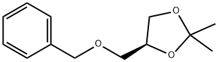 (S)-4-ベンジルオキシメチル-2,2-ジメチル-1,3-ジオキソラン 化学構造式
