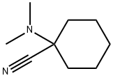 1-(ジメチルアミノ)シクロヘキサンカルボニトリル 化学構造式