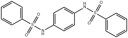 N1,N4-Bis(phenylsulphonyl)benzene-1,4-diamine, N1,N4-Bis(phenylsulphonyl)phenylene-1,4-diamine Structure