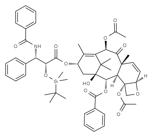 2'-O-(tert-Butyldimethylsilyl)-6,7-dehydropaclitaxel Struktur
