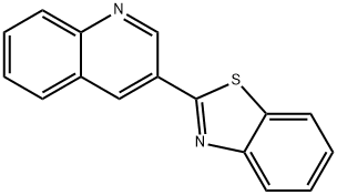 3-Benzothiazol-2-yl-quinoline Struktur