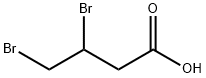 3,4-ジブロモ酪酸 化学構造式