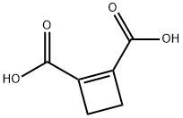 1-环丁烯-1,2-二羧酸, 16508-05-7, 结构式