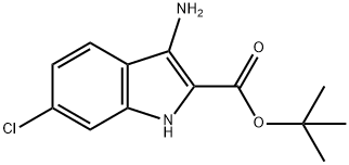 3-AMINO-6-CHLORO-1H-INDOLE-2-CARBOXYLIC ACID TERT-BUTYL ESTER Struktur