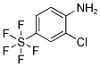 4-アミノ-3-クロロフェニル硫黄ペンタフルオリド 化学構造式
