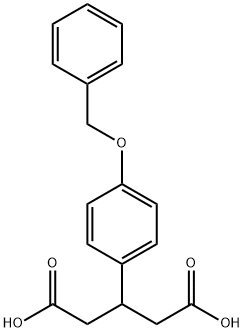 3-(4-BENZYLOXYPHENYL)PENTANEDIOIC ACID Structure