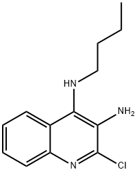 2-氯-N-(2-异丁基)-3,4-喹啉二氨 结构式