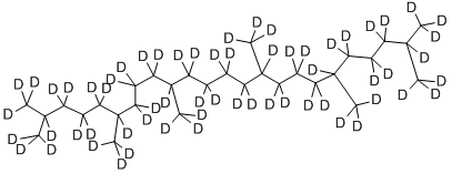2,6,10,15,19,23‐ヘキサメチルテトラコサン‐D62 化学構造式