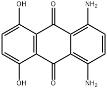 1,4-Diamino-5,8-dihydroxy-9,10-anthracenedione Structure