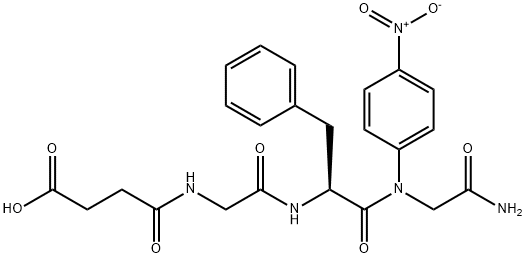 SUC-GLY-PHE-GLY-PNA, 165174-57-2, 结构式