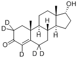 4‐アンドロステン‐17Α‐オール‐3‐オン‐2,2,4,6,6‐D5 化学構造式