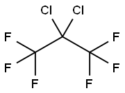 2,2-ジクロロ-1,1,1,3,3,3-ヘキサフルオロプロパン 化学構造式