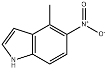 4-甲基-5-硝基-1H-吲哚 结构式