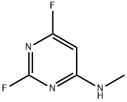 4-Pyrimidinamine,2,6-difluoro-N-methyl- Structure