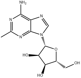 2-甲基腺苷, 16526-56-0, 结构式