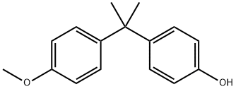 2-(4'-羟苯基)-2-(4'-甲氧苯基)丙烷 结构式